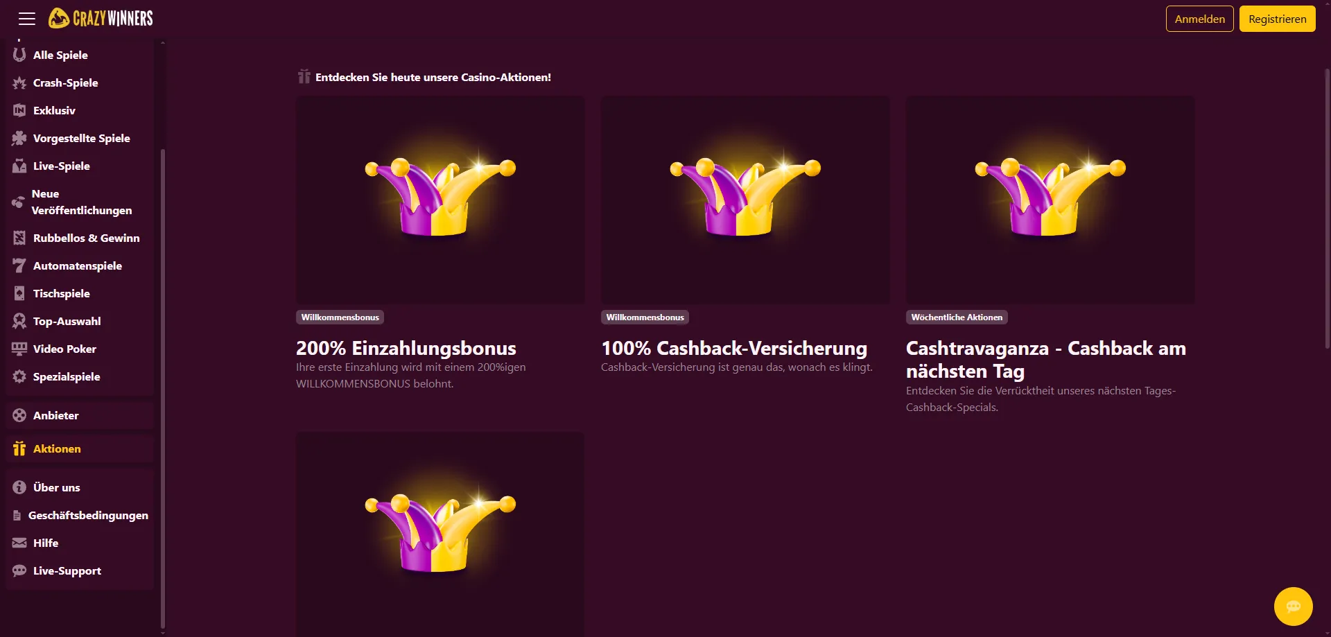 Crazy Winners Review: Gesamtbewertung für den österreichischen Markt — Crazy Winners